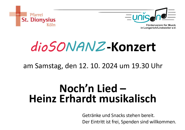 dioSONANZ Konzert – Noch’n Lied – Heinz Erhardt musikalisch