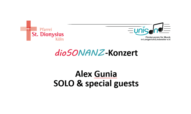 15.03.2026  |  19:30 Uhr  |Konzert  | Pfarrheim Christ Konig, ALtonaer Str. 59a, 50737 Köln  EINTRITT FREI